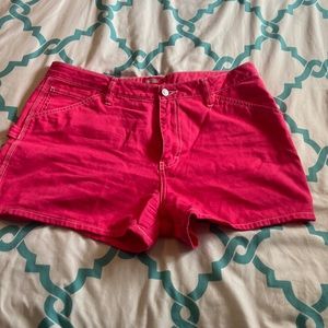 Pink dickies cargo shorts new